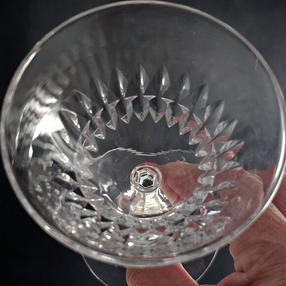 Tiffin Franciscan Piccadilly Liquor Cocktail Glasses 4.5" cut crystal glass (2) - Picture 7 of 9